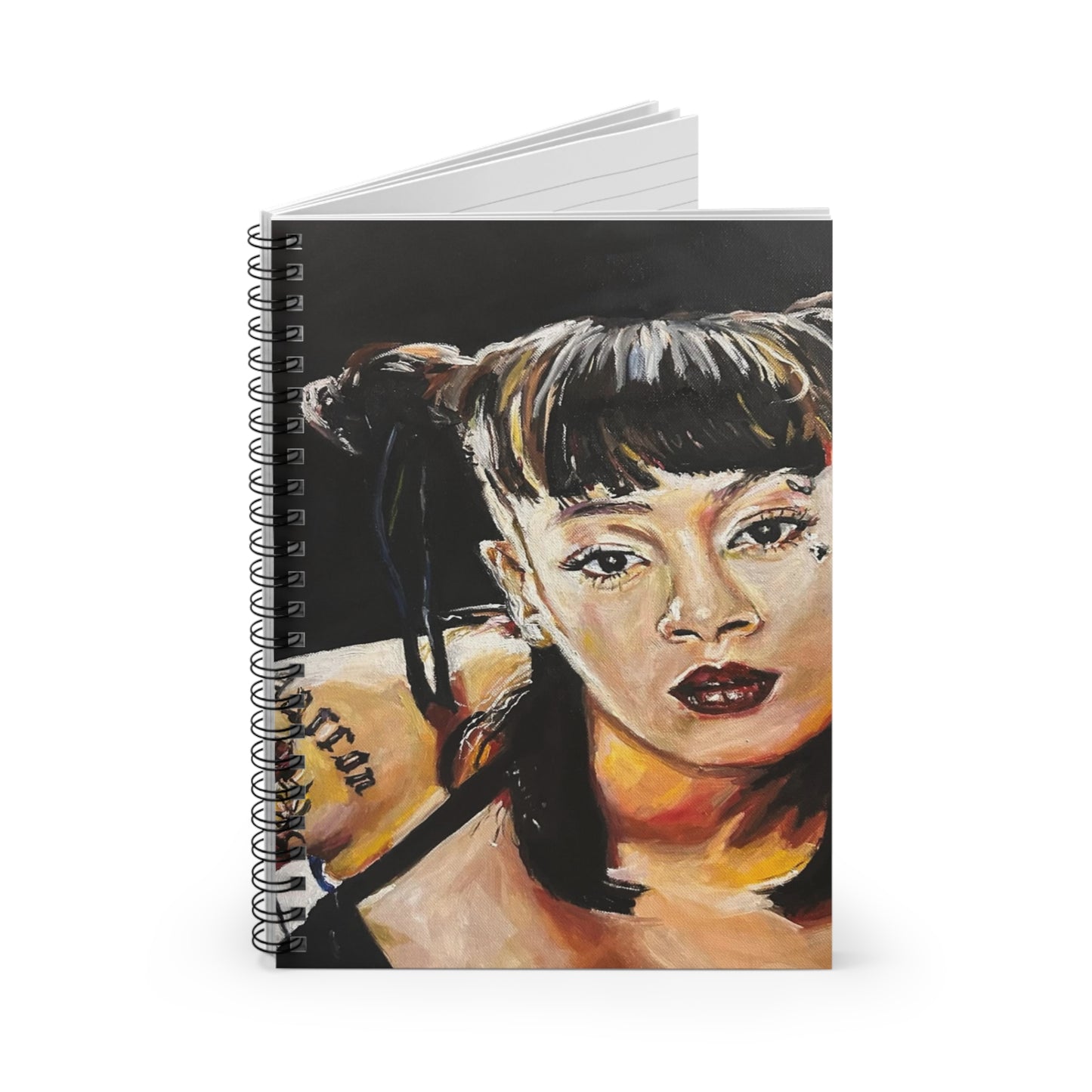 Lisa Left Eye Spiral Bound Journal - Original Artwork by CJSNOTHERE