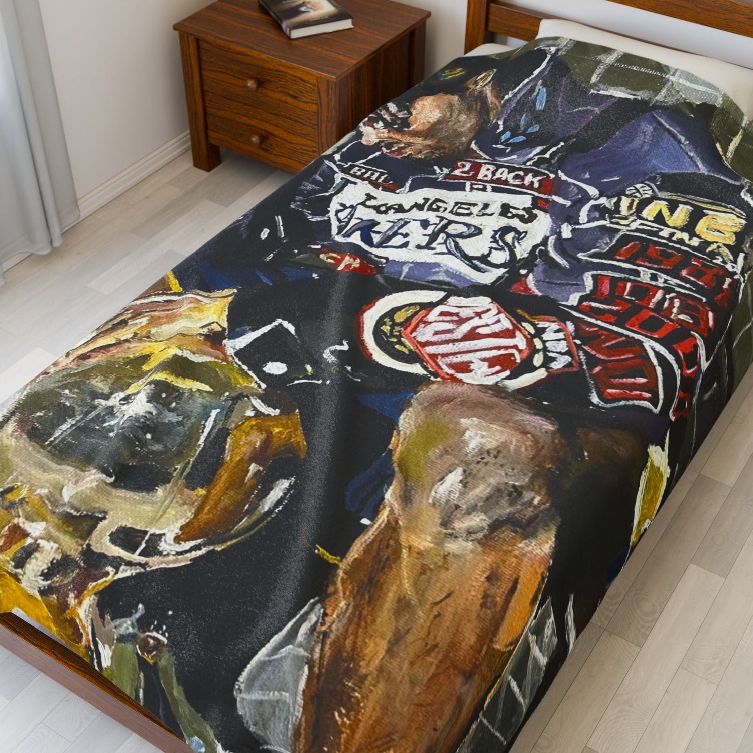 KOBE BRYANT NBA 2001 CHAMPIONSHIP BLANKET