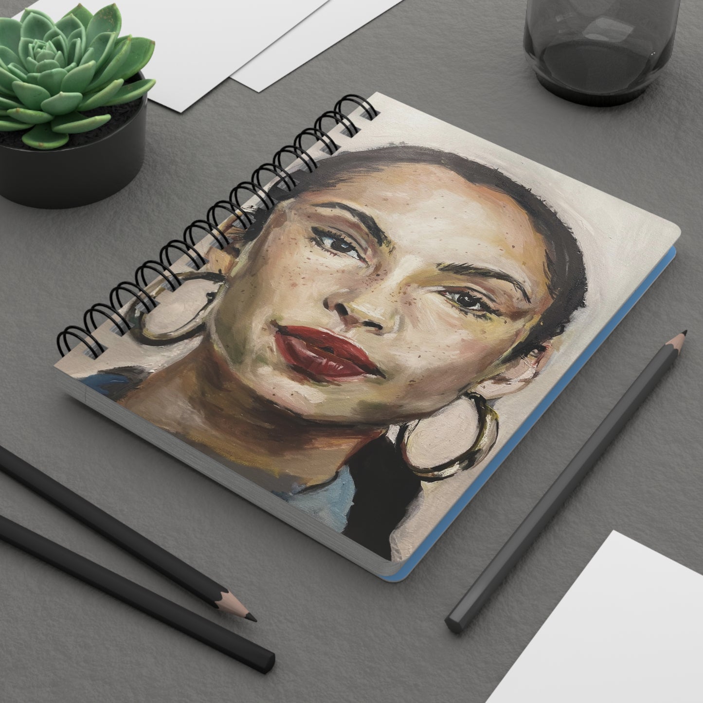 "Sade" Spiral Bound Journal - Original Artwork by CJSNOTHERE