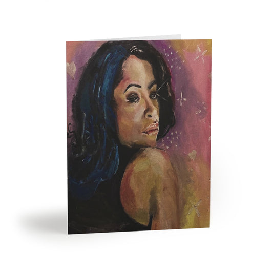 Baby Girl Aaliyah (8 pc set) Greeting Cards - Original Artwork by CJSNOTHERE