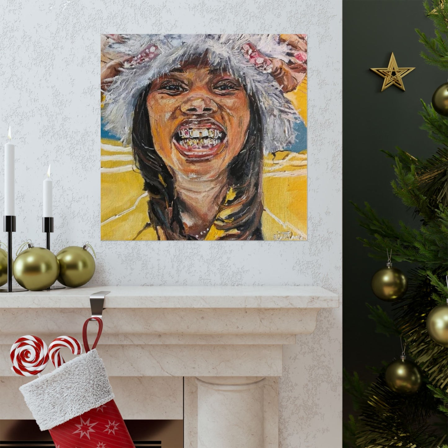 LAILA! 18 x 18 Poster - Original Artwork by CJSNOTHERE