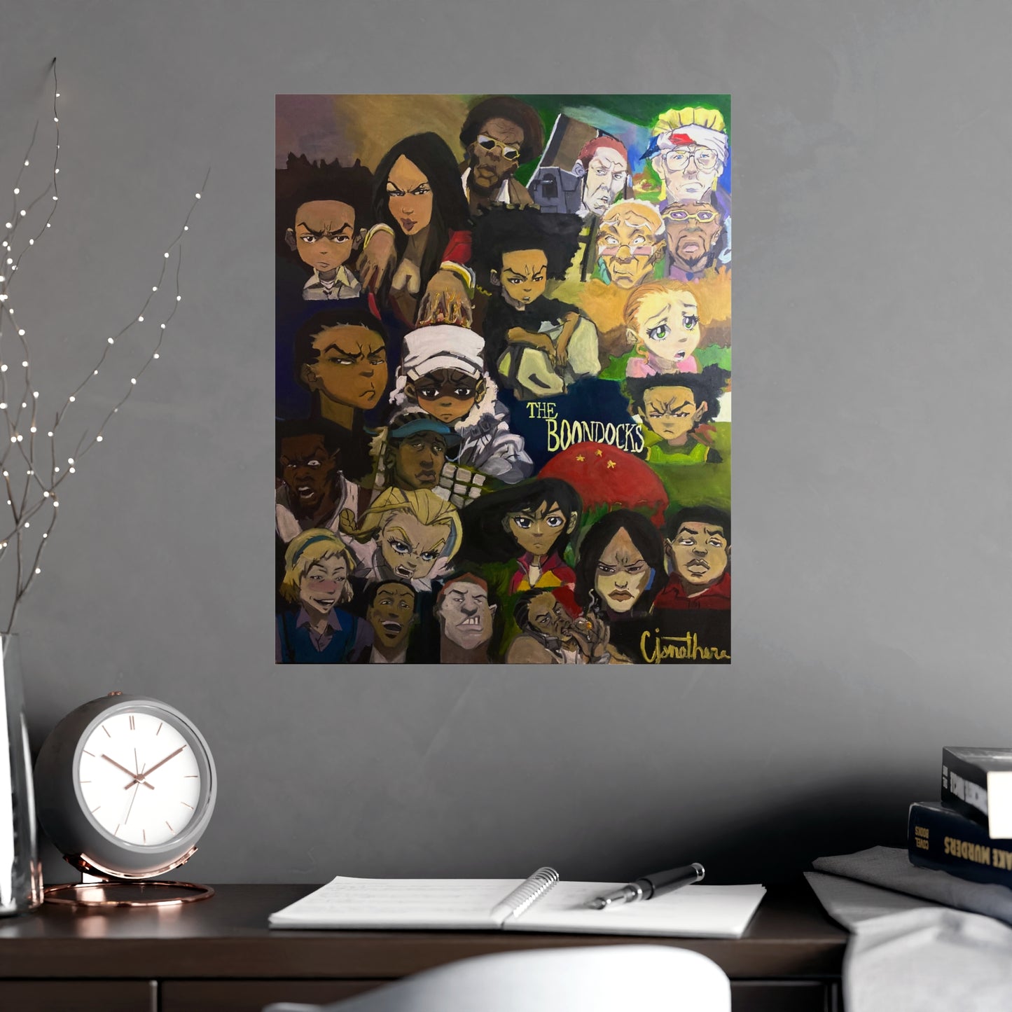 Boondocks Collage Matte Poster - Orginal artwork by CJSNOTHERE