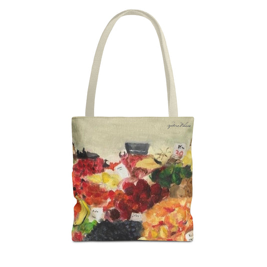 Farmer's Market Tote Bag - Original Artwork by CJSNOTHERE