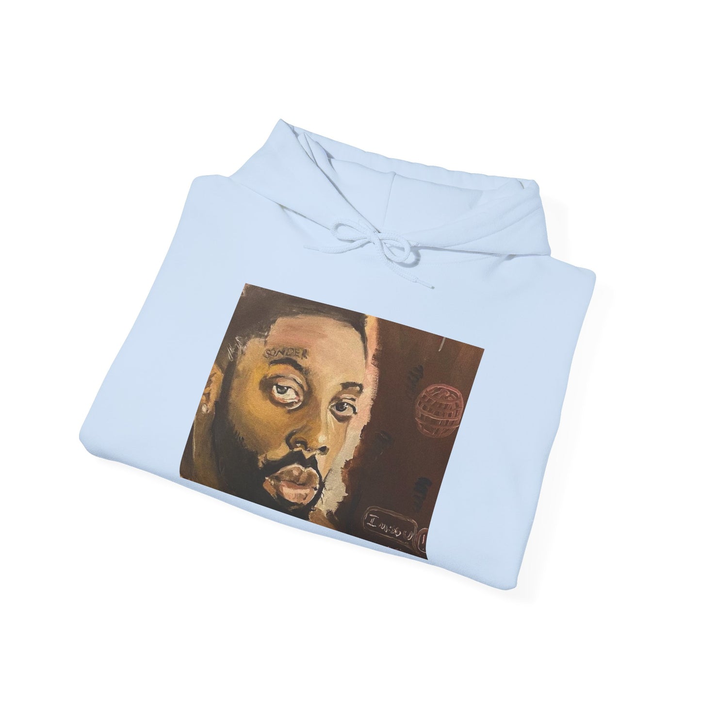 Brent Faiyaz Hoodie - Original Artwork by CJSNOTHERE