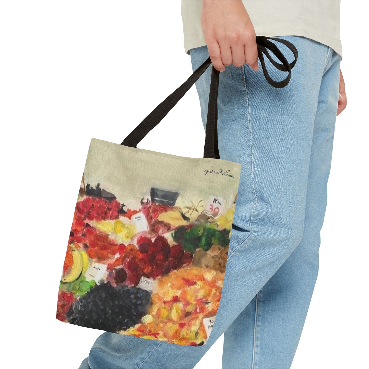 Farmer's Market Tote Bag - Original Artwork by CJSNOTHERE