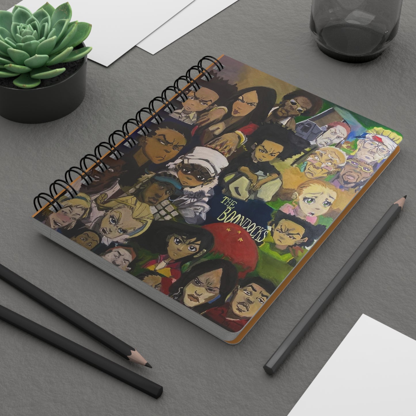 "Boondocks" Spiral Journal - Original Artwork by CJSNOTHERE