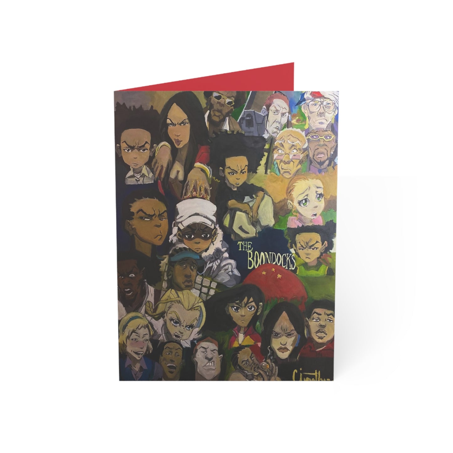 "Boondocks" Greeting Cards - Hand-painted by CJSNOTHERE, for Every Occasion,  Birthday, Thank You, Unique Art Cards