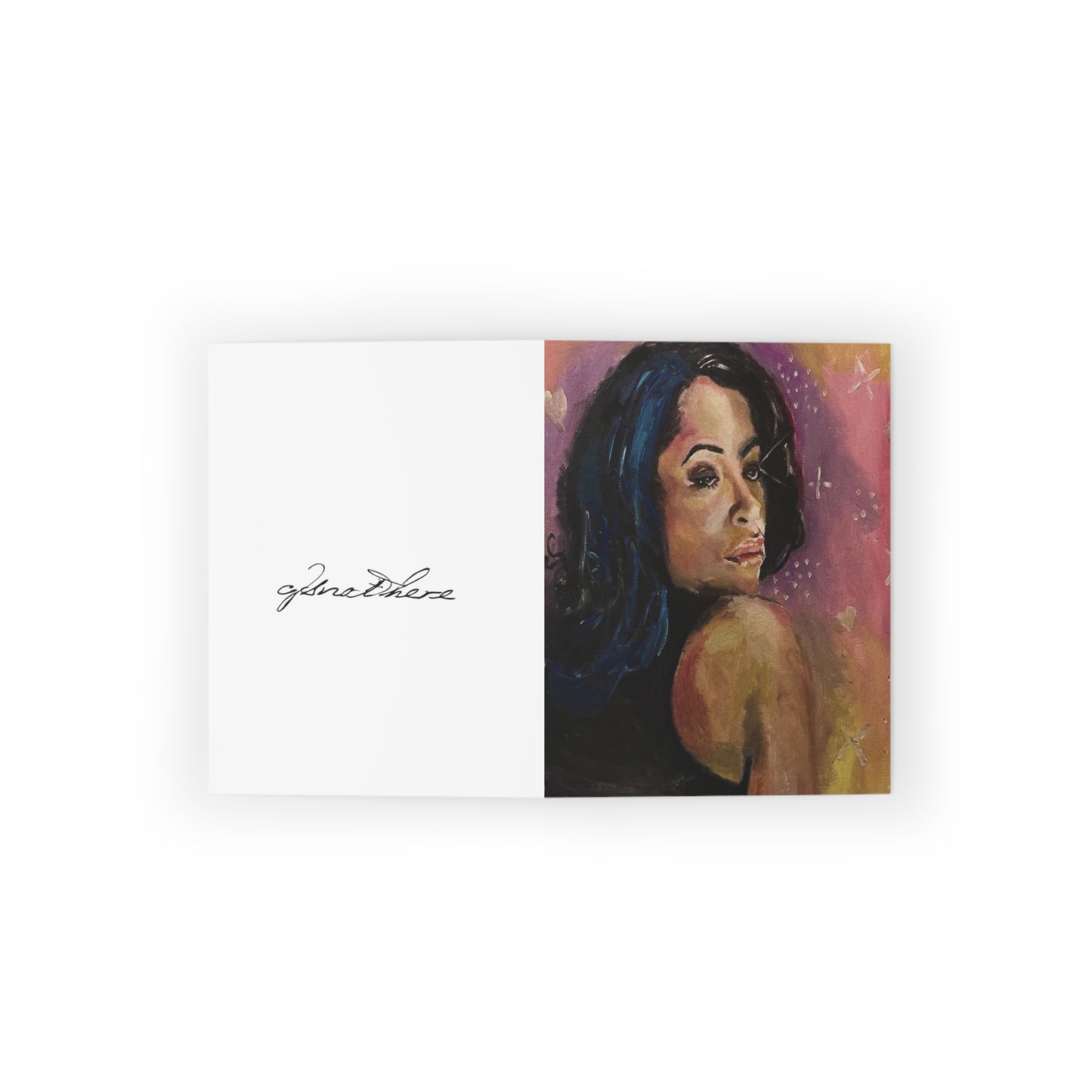 Baby Girl Aaliyah (8 pc set) Greeting Cards - Original Artwork by CJSNOTHERE