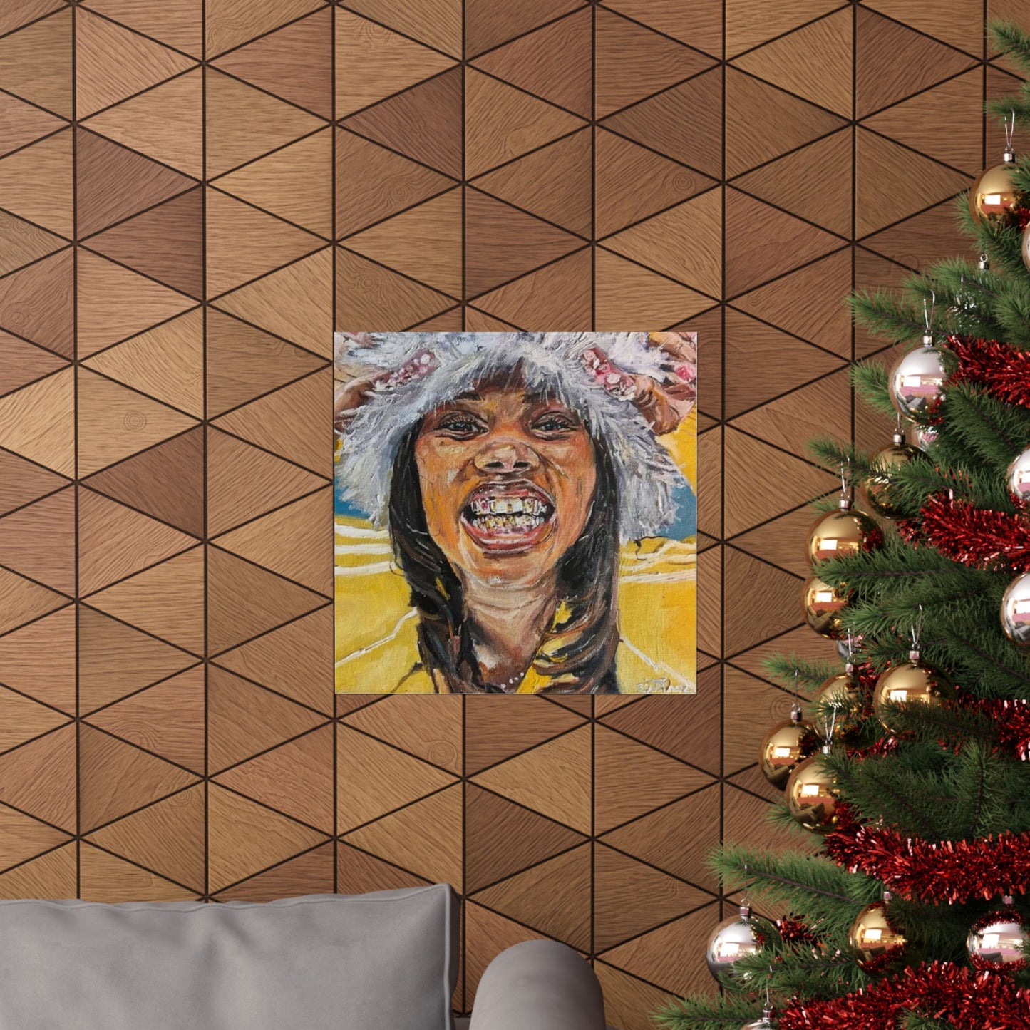 LAILA! 18 x 18 Poster - Original Artwork by CJSNOTHERE