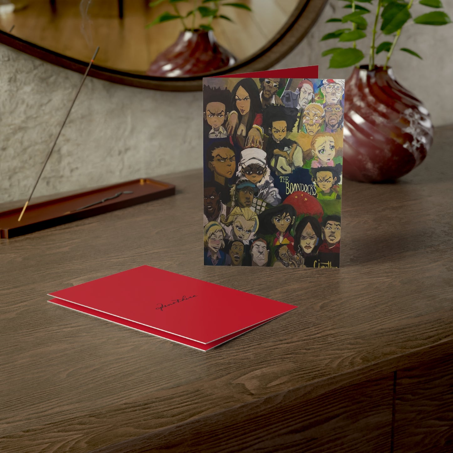"Boondocks" Greeting Cards - Hand-painted by CJSNOTHERE, for Every Occasion,  Birthday, Thank You, Unique Art Cards