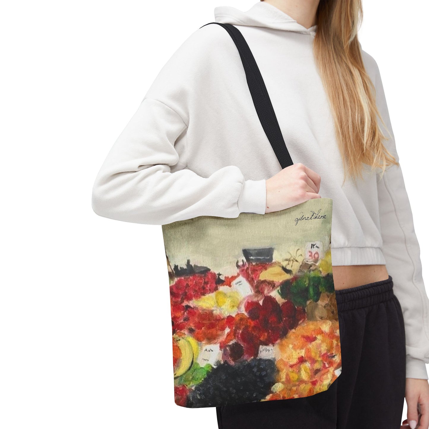 Farmer's Market Tote Bag - Original Artwork by CJSNOTHERE