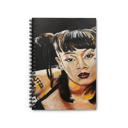 Lisa Left Eye Spiral Bound Journal - Original Artwork by CJSNOTHERE