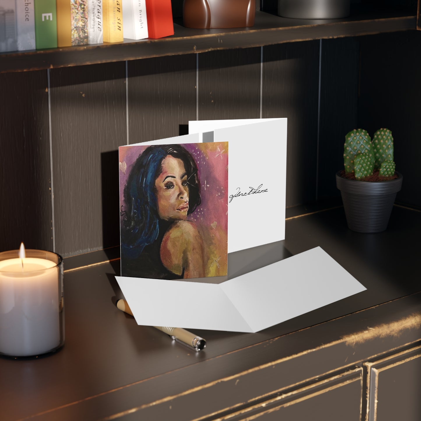 Baby Girl Aaliyah (8 pc set) Greeting Cards - Original Artwork by CJSNOTHERE