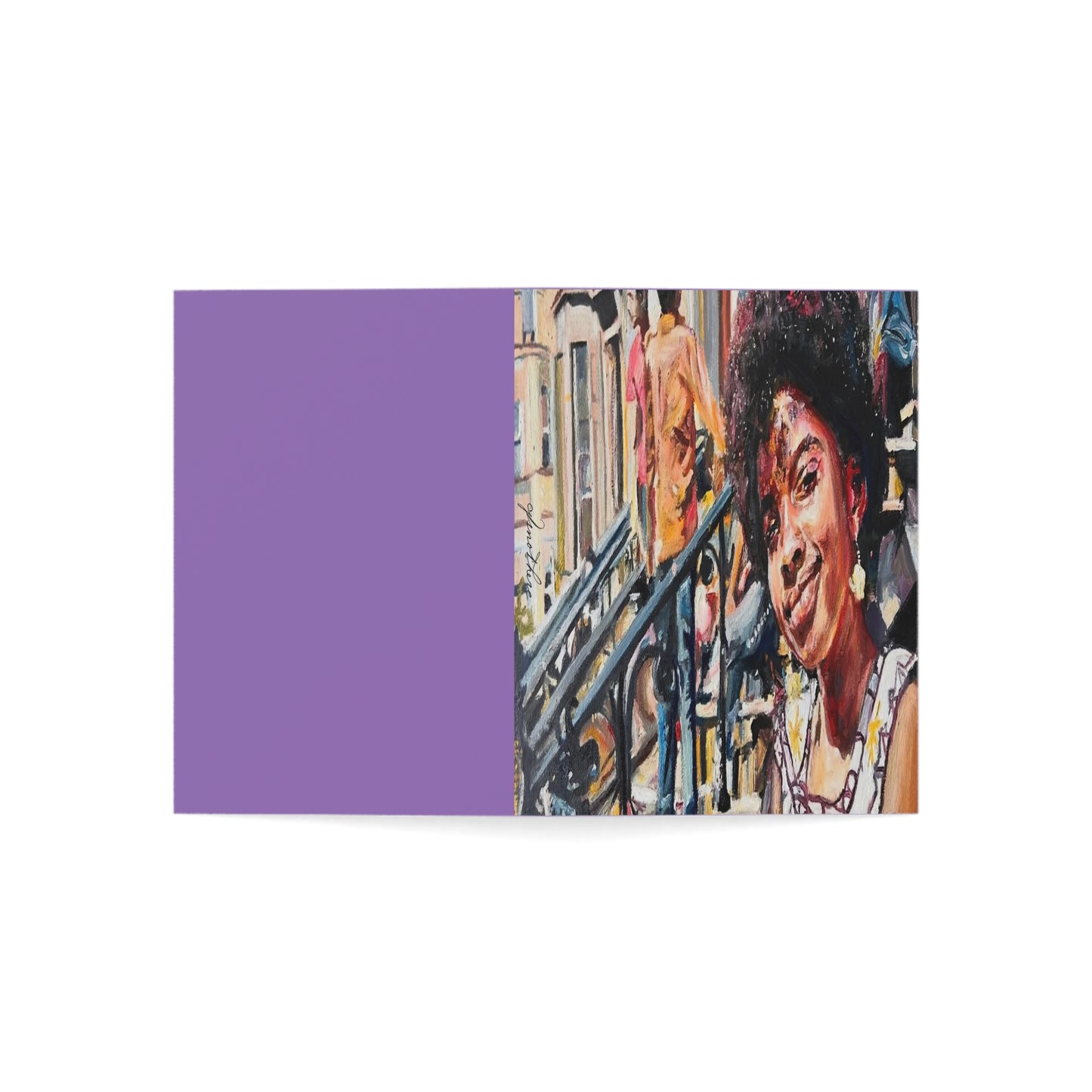Crooklyn Troy Greeting Card - Original Artwork by CJSNOTHERE