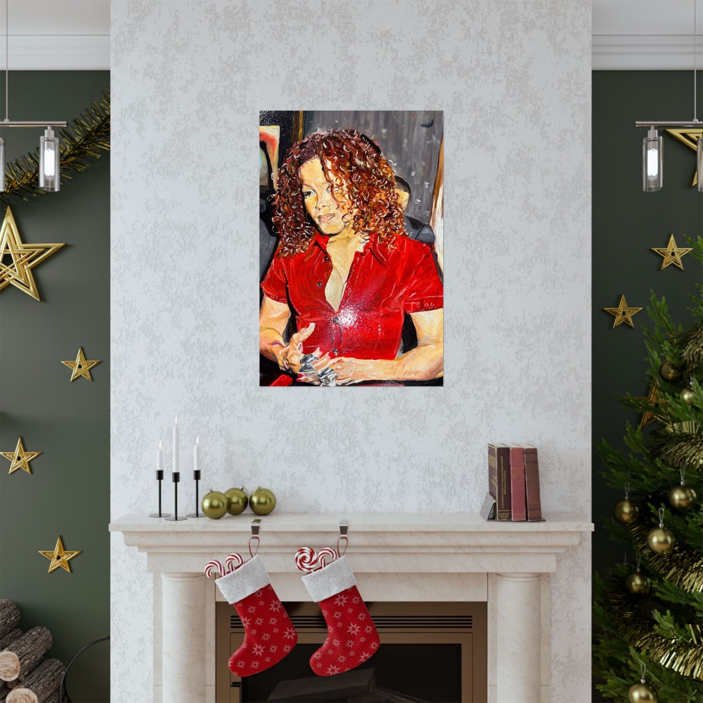 Janet 24 x 36 Poster Original Artwork by CJSNOTHERE