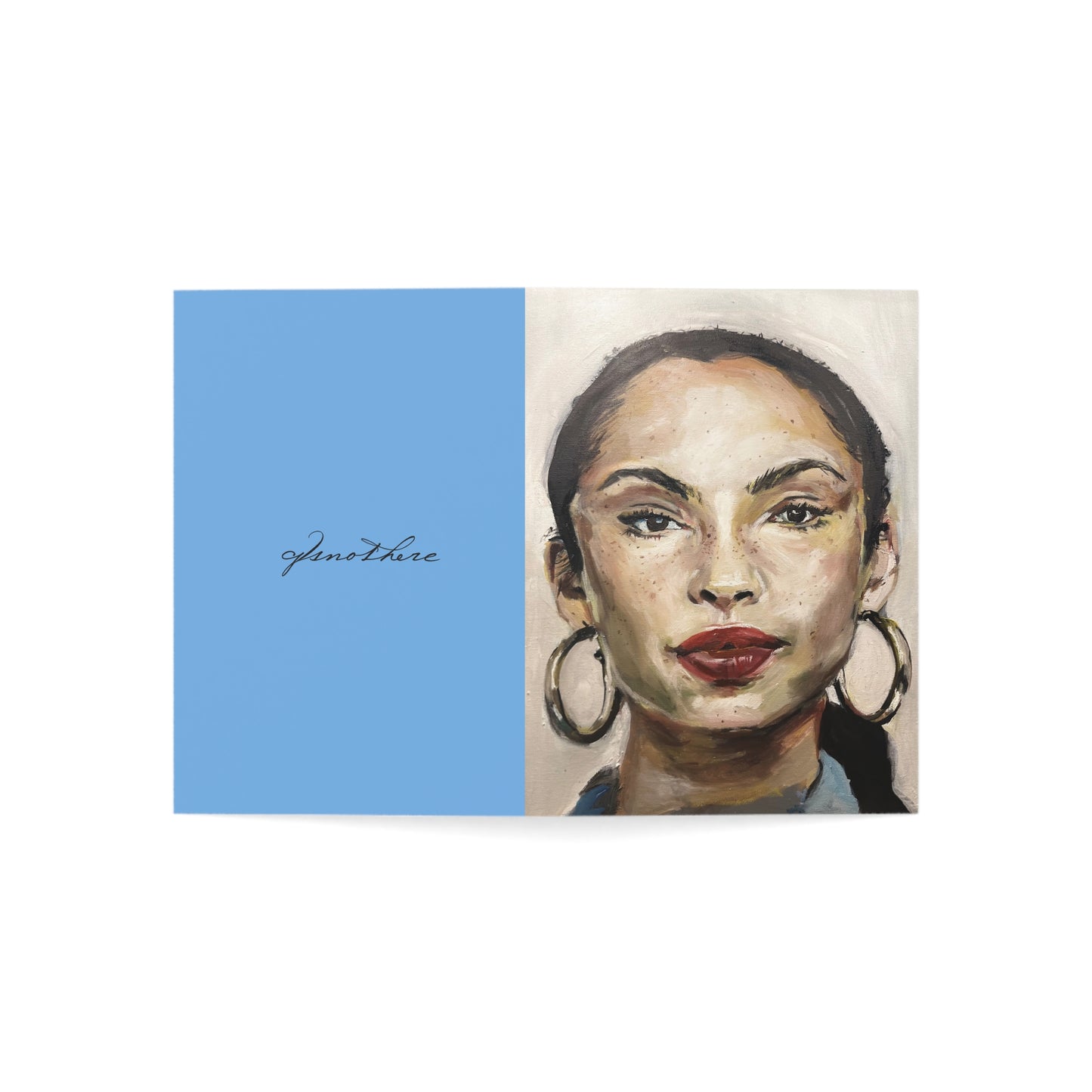 Sade Elegant Greeting Card - Original Artwork by CJSNOTHERE