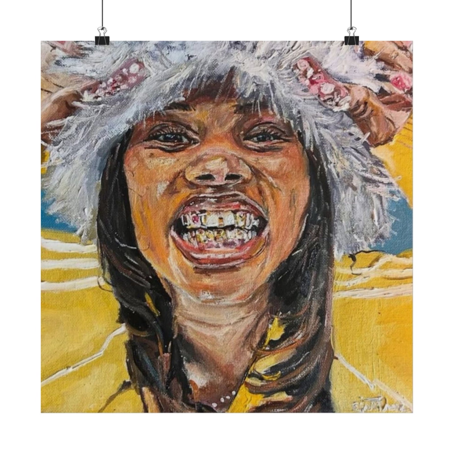 LAILA! 18 x 18 Poster - Original Artwork by CJSNOTHERE