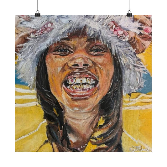 LAILA! 18 x 18 Poster - Original Artwork by CJSNOTHERE