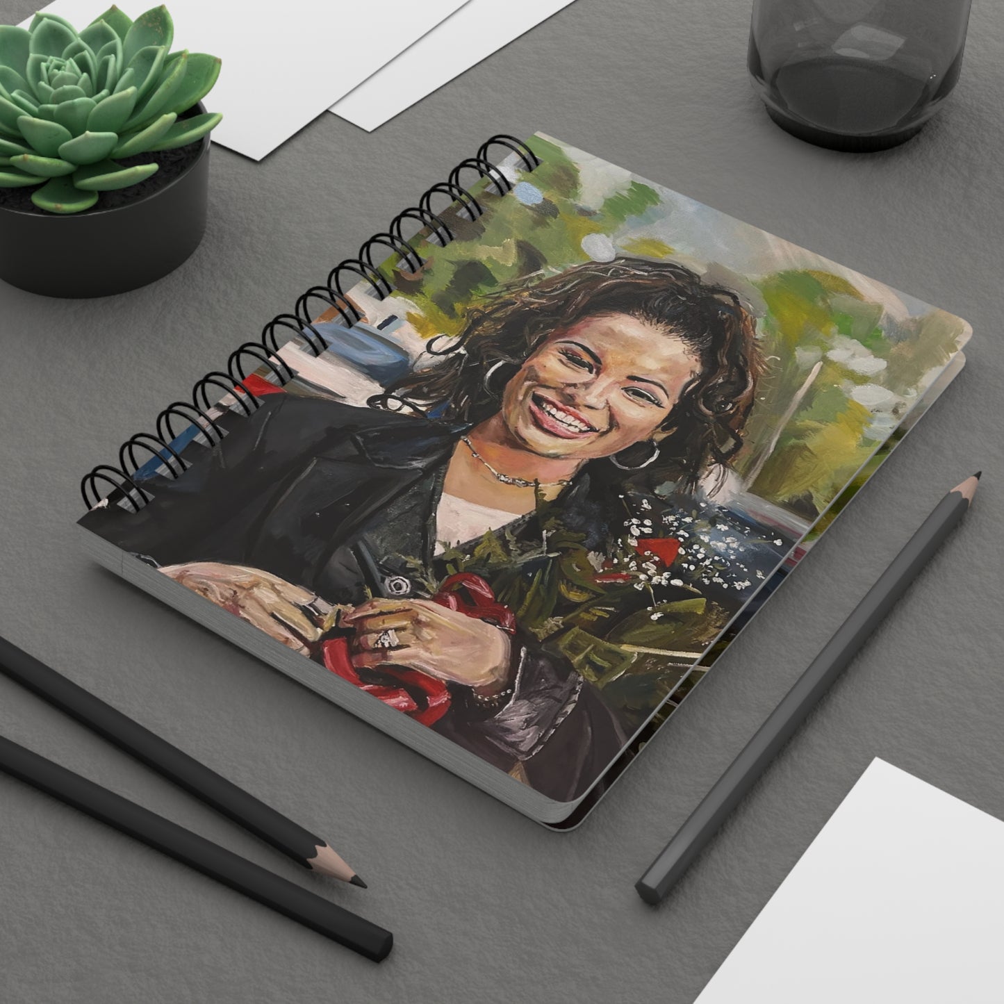 Selena Spiral Bound Journal - Original Artwork by CJSNOTHERE